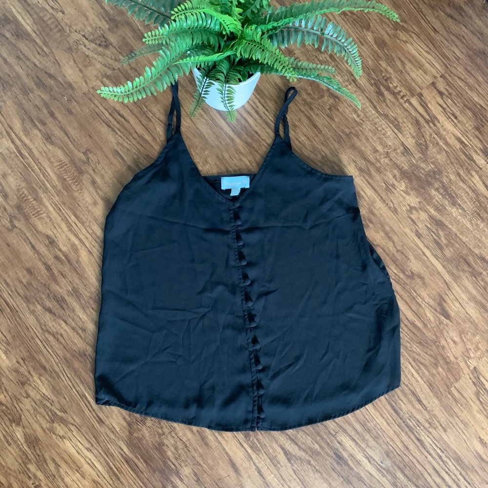 Veronica M Black Button Cami